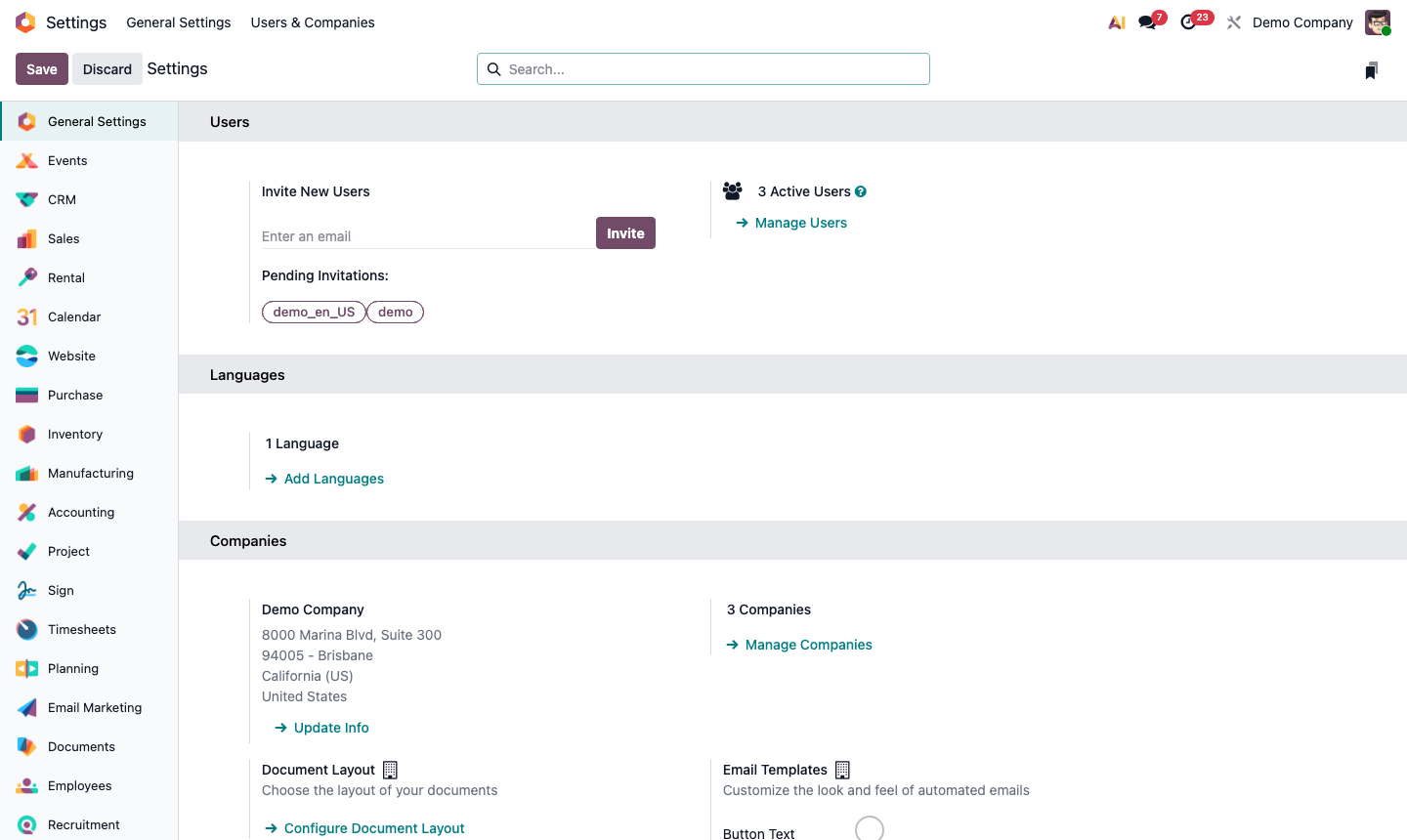 Step 1: General Settings overview